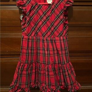 Crewcuts Red Plaid Ruffle Dress